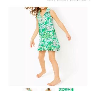 NEW: Girls Lilly Pulitzer Floral Athletic Dress: Size L